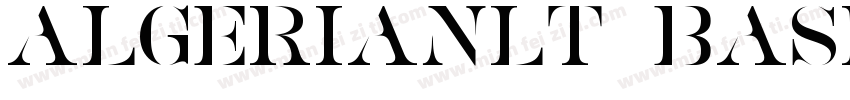 AlgerianLT Basic字体转换